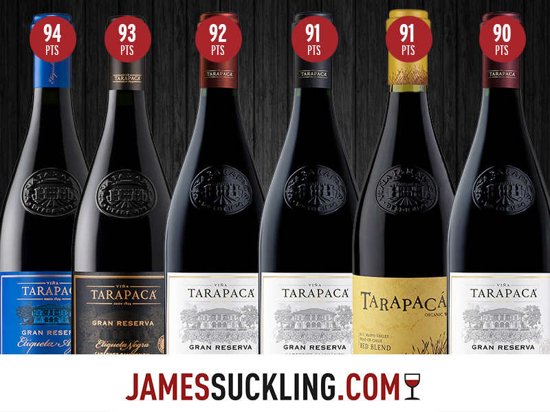 Gran Reserva Tarapacá Etiqueta Azul recibe destacados 94 puntos en reporte de James Suckling