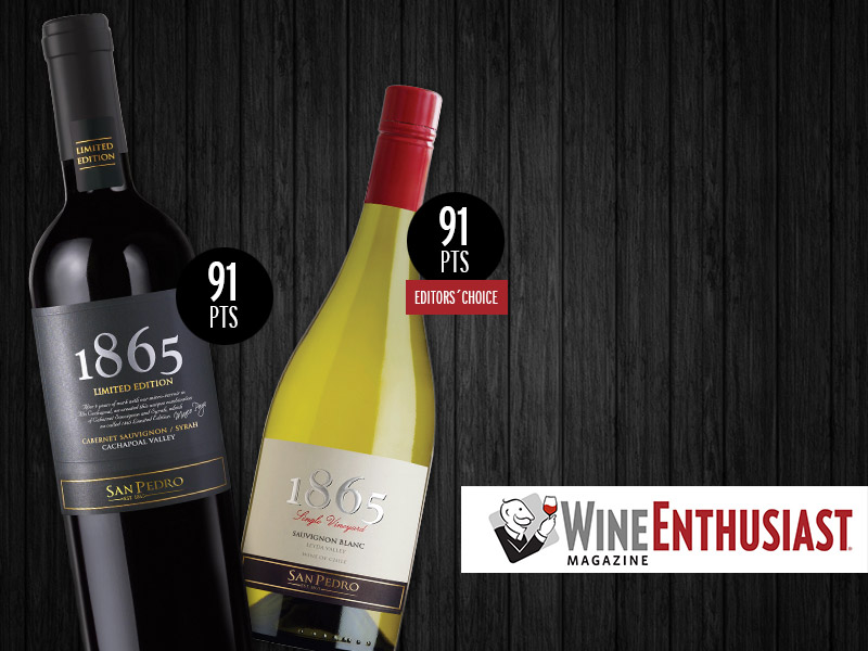 1865 Single Vineyard destaca en los Editors’Choice de Wine Enthusiast