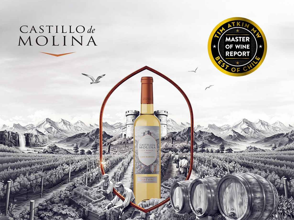 Castillo de Molina Late Harvest 2022 es reconocido como “Value Sweet of the Year” por Tim Atkin MW