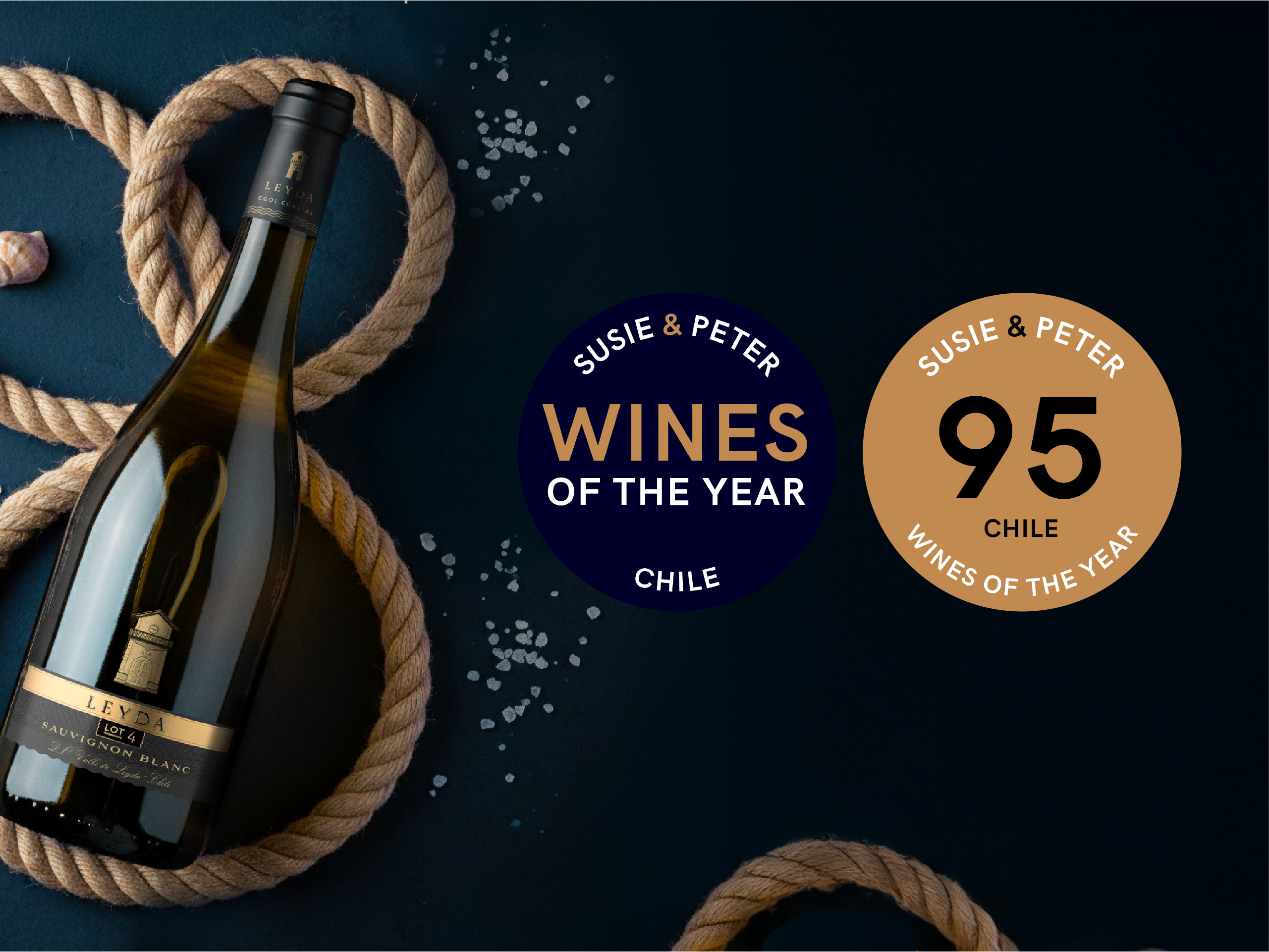 Leyda Lot 4 Sauvignon Blanc 2024 scores 95 points in Susie & Peter’s guide: Chile Wines of the Year 2025